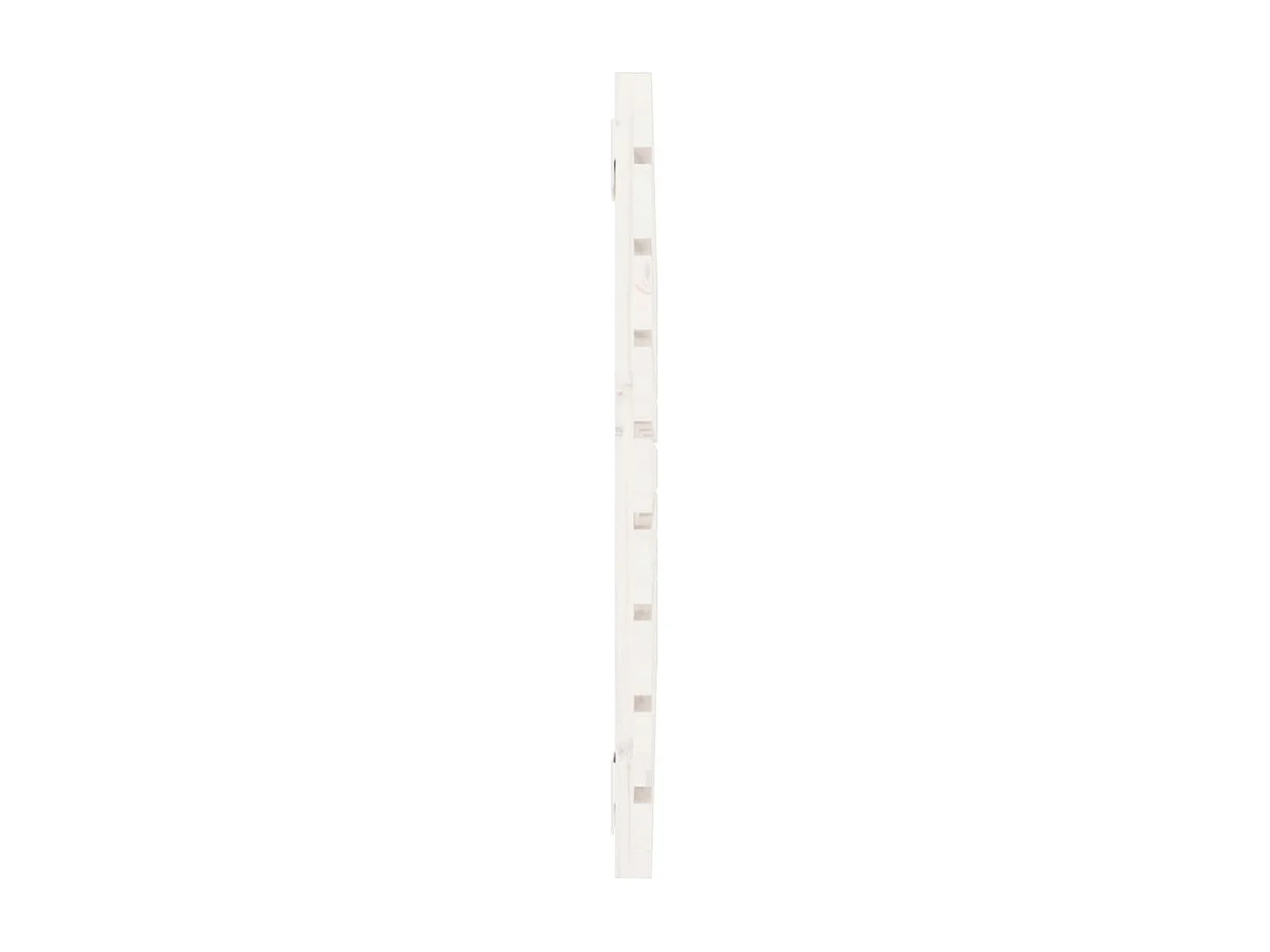 Testiera da Parete Bianca 106x3x63 cm in Legno Massello di Pino