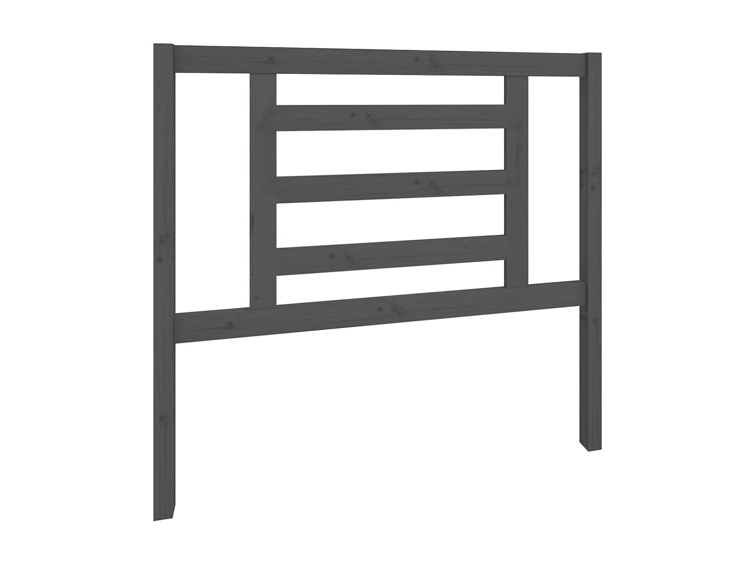 Tête de lit Gris 106x4x100 cm Bois massif de pin