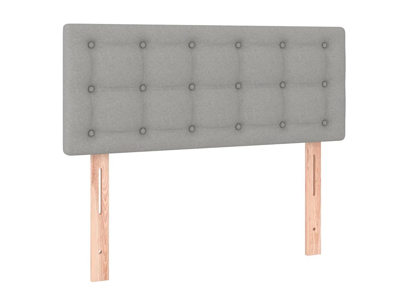 Hoofdbord LED 90x5x78/88 cm stof lichtgrijs
