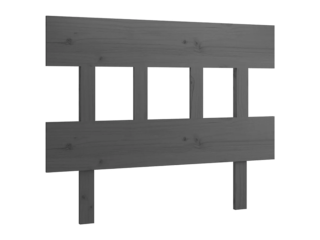 Tête de lit Gris 103,5x3x81 cm Bois massif de pin