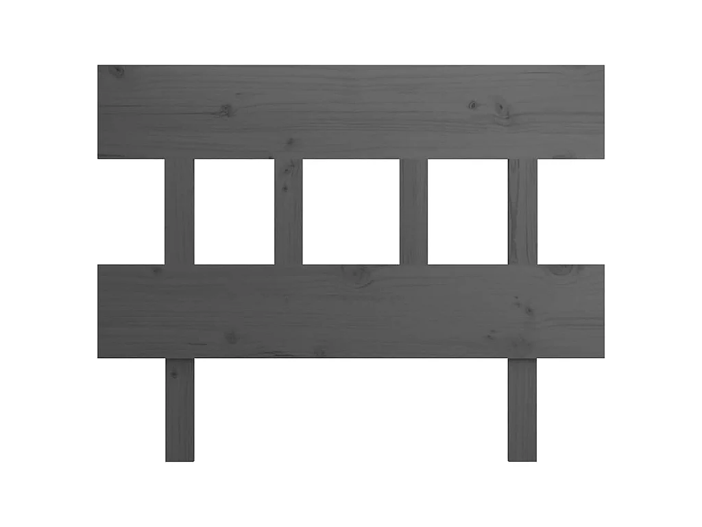 Tête de lit Gris 103,5x3x81 cm Bois massif de pin