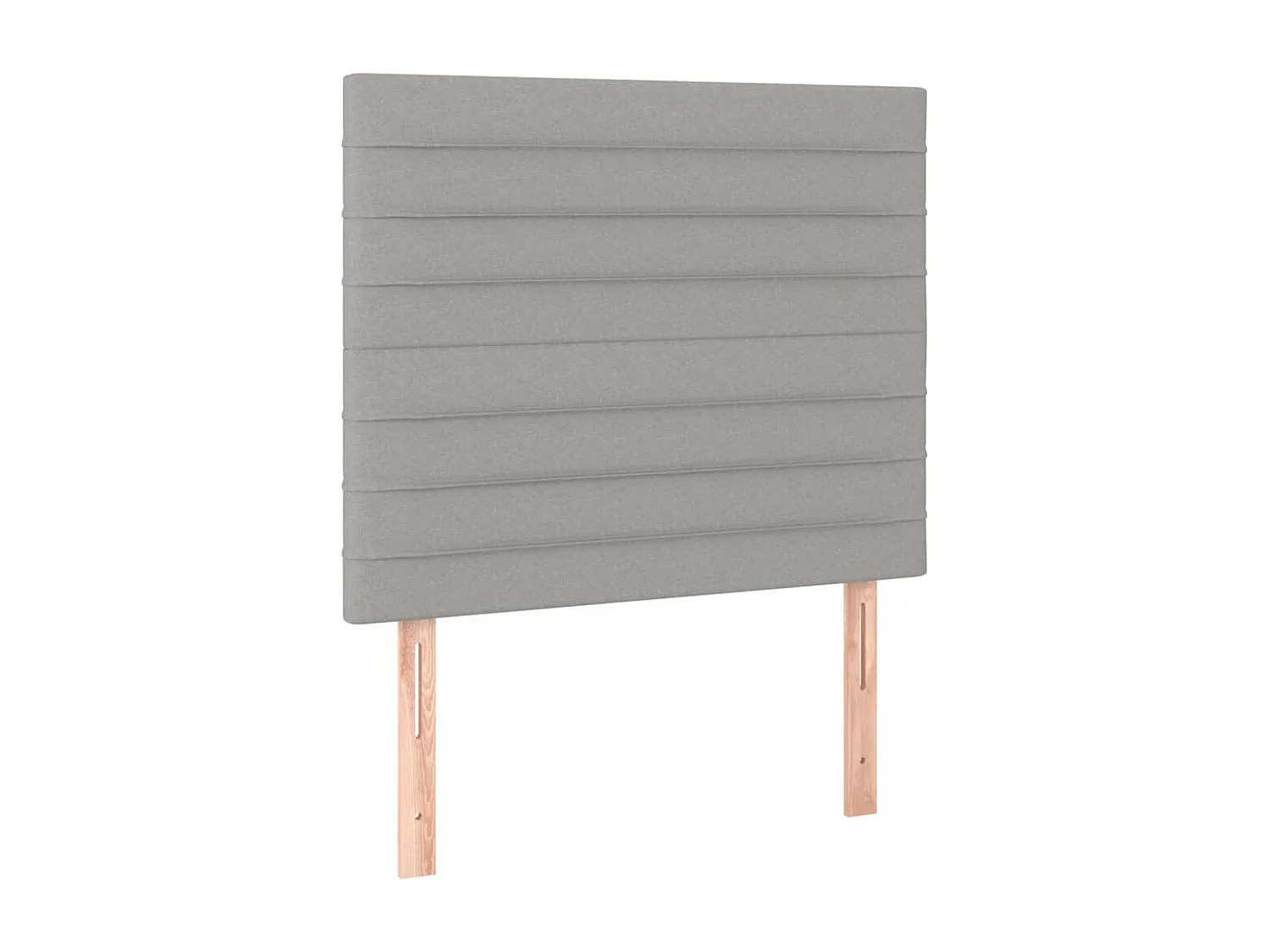 Tête de lit Gris clair 80x5x118/128 cm Tissu