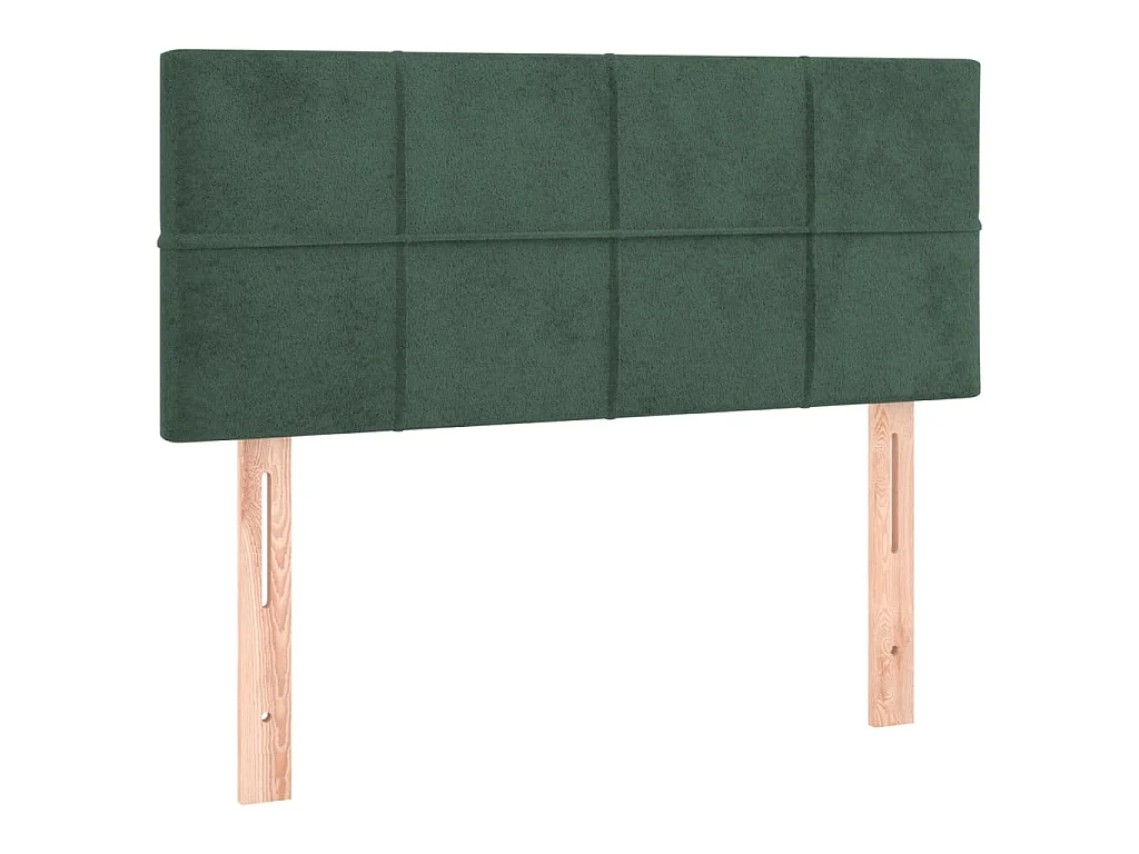 Testiera a LED Verde Scuro 80x5x78/88 cm in Velluto