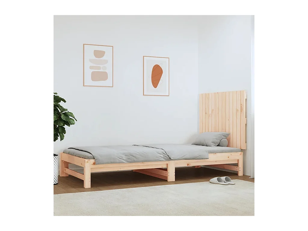 Tête de lit murale 82,5x3x60 cm Bois massif de pin