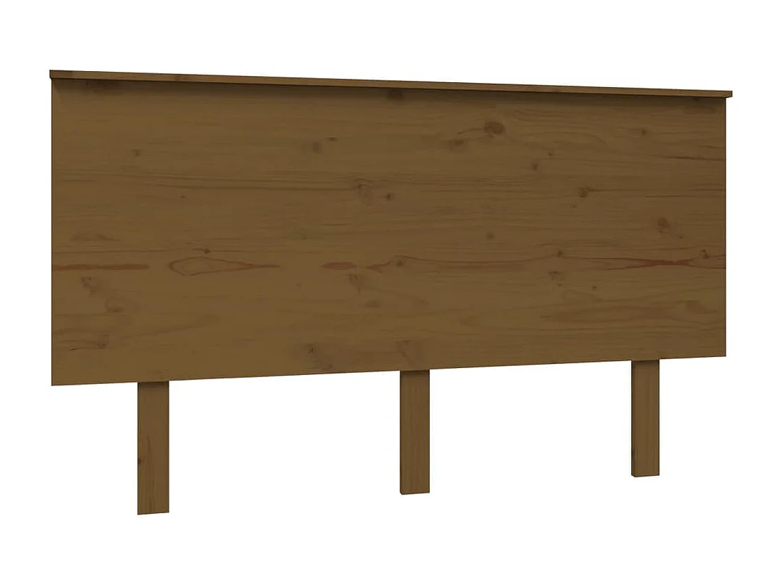 Hoofdbord 139x6x82,5 cm massief grenenhout honingbruin