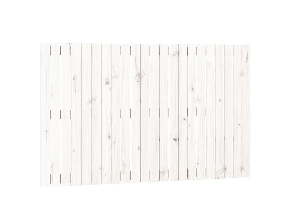 Wandhoofdbord 140x3x90 cm massief grenenhout wit