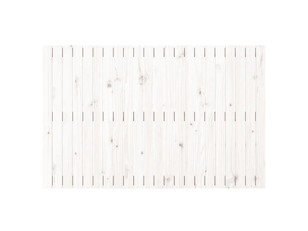 Wandhoofdbord 140x3x90 cm massief grenenhout wit
