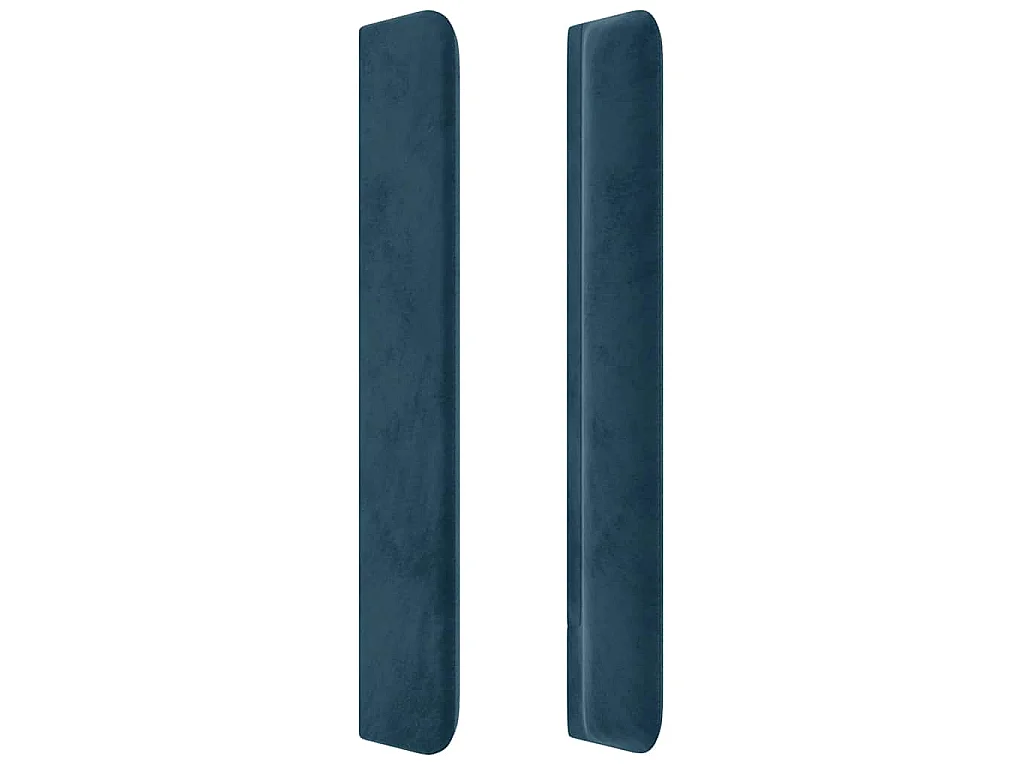 Tête de lit à LED Bleu foncé 103x16x118/128 cm Velours
