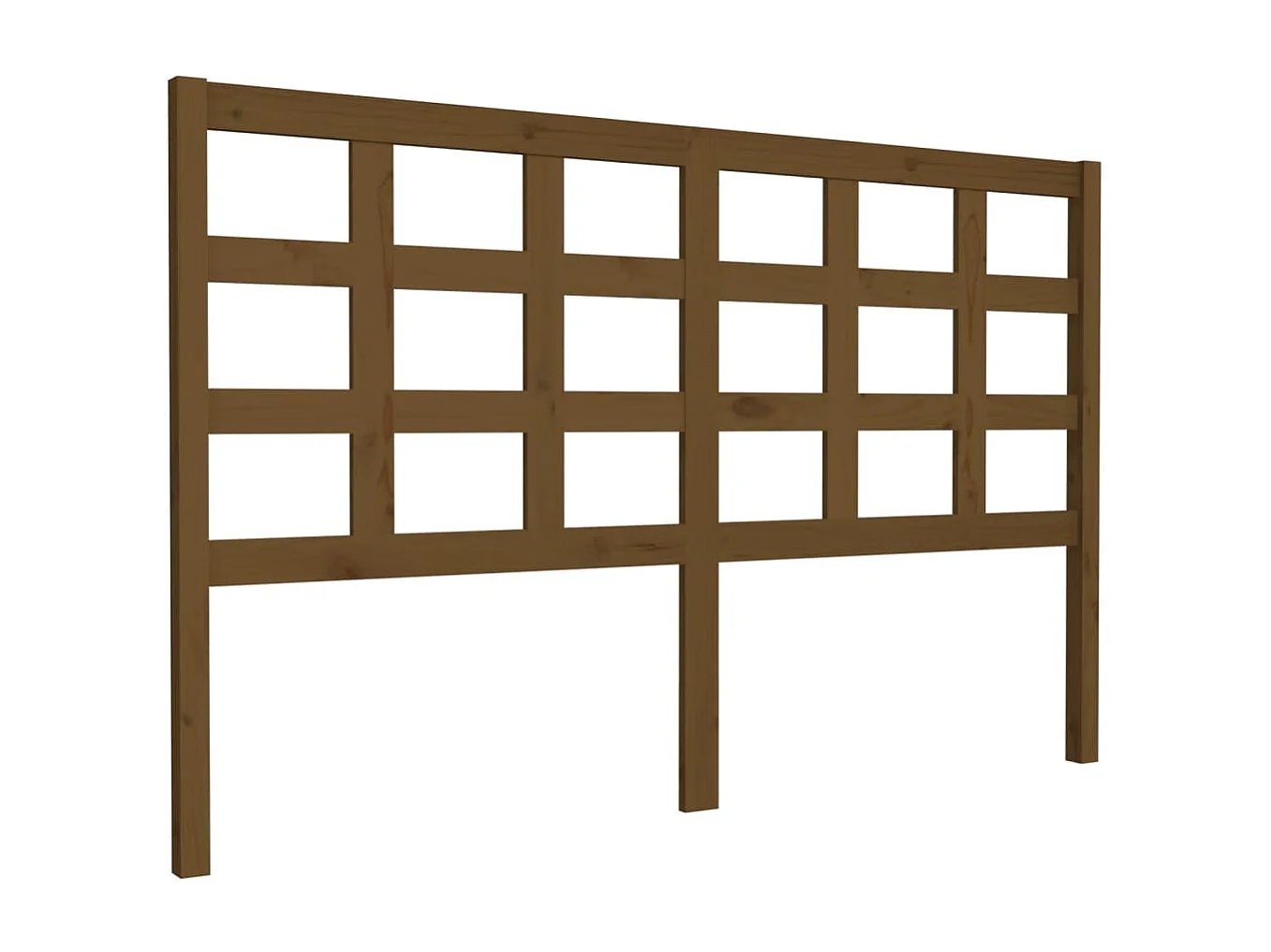 Tête de lit Marron miel 156x4x100 cm Bois massif de pin