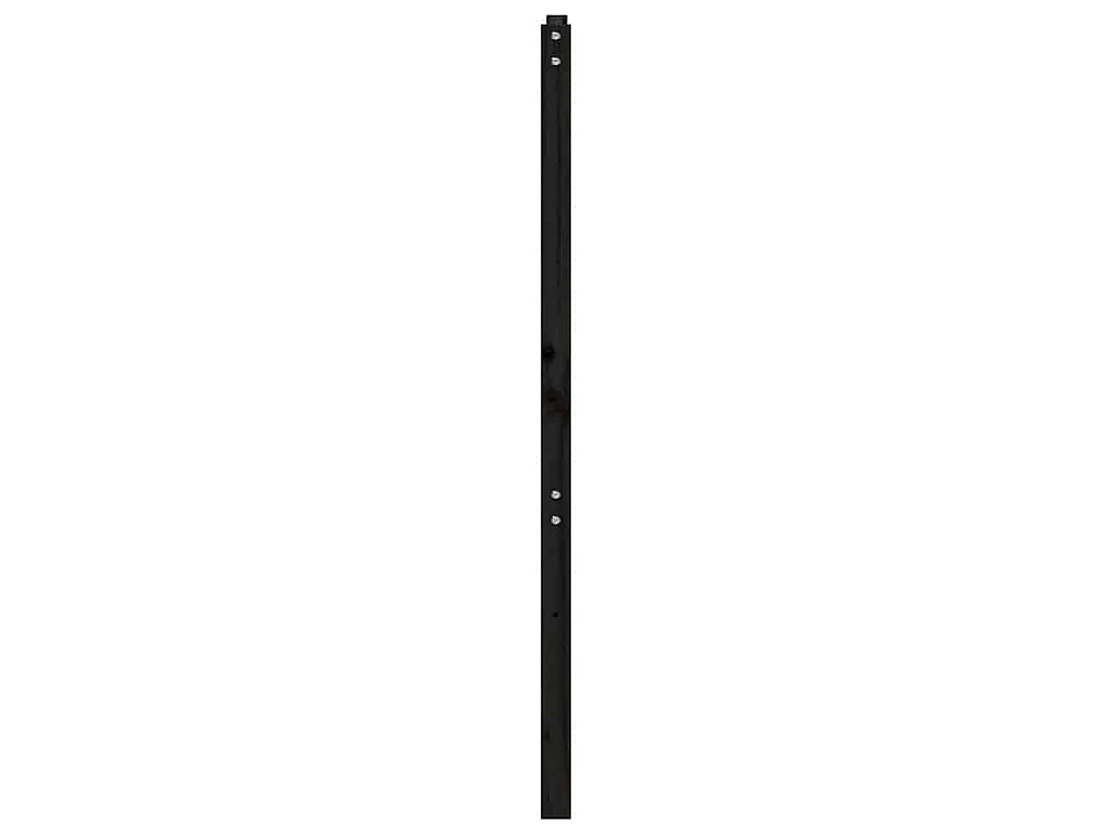 Cabecero de cama madera maciza de pino negro 146x4x100 cm
