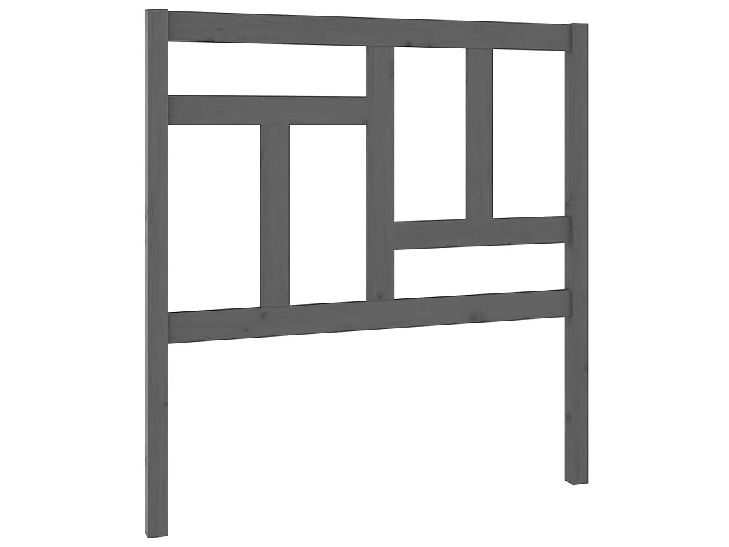 Tête de lit Gris 95,5x4x100 cm Bois massif de pin