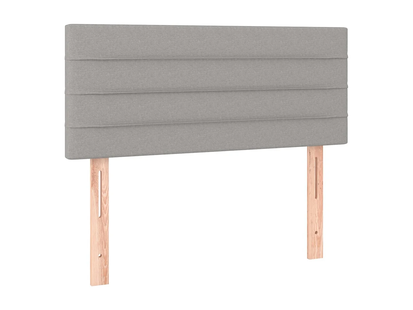 Tête de lit à LED Gris clair 90x5x78/88 cm Tissu