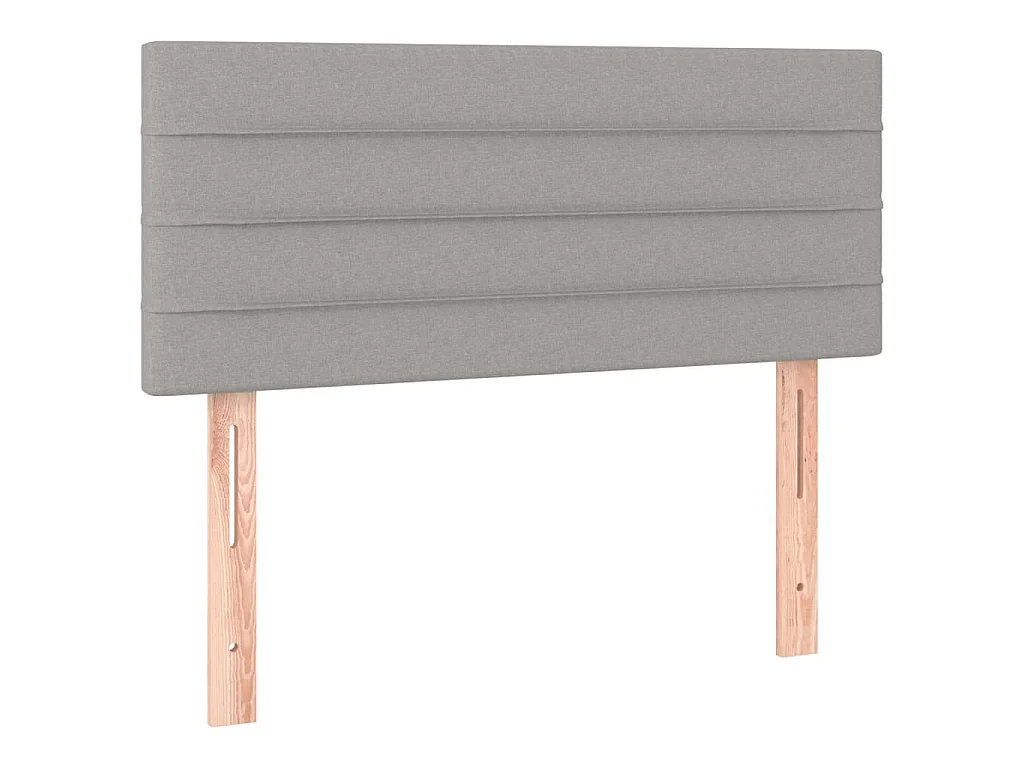 Tête de lit à LED Gris clair 90x5x78/88 cm Tissu