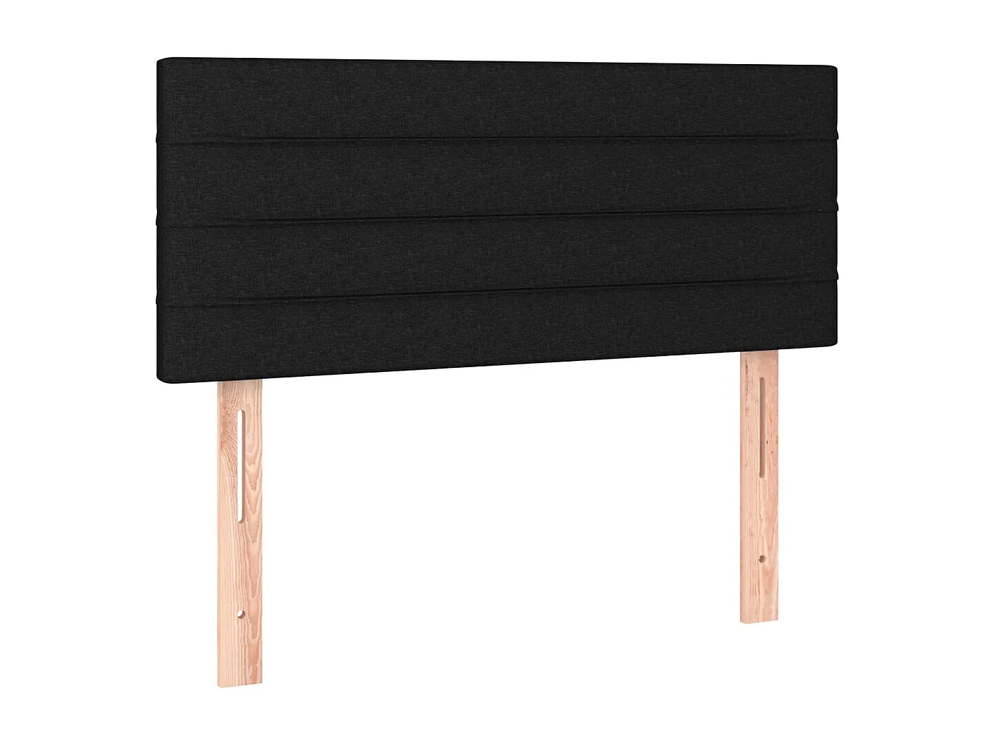 Kopfteil Schwarz 80x5x78/88 cm Stoff