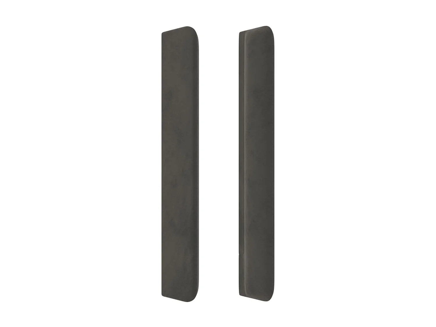 Kopfteil mit Ohren Dunkelgrau 103x16x118/128 cm Samt