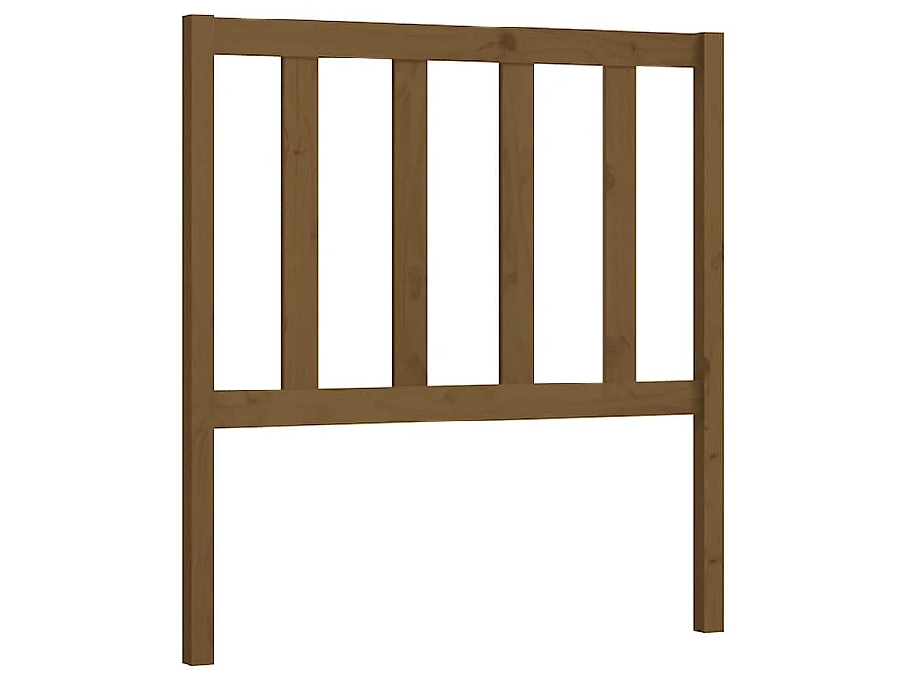 Tête de lit Marron miel 106x4x100 cm Bois massif de pin