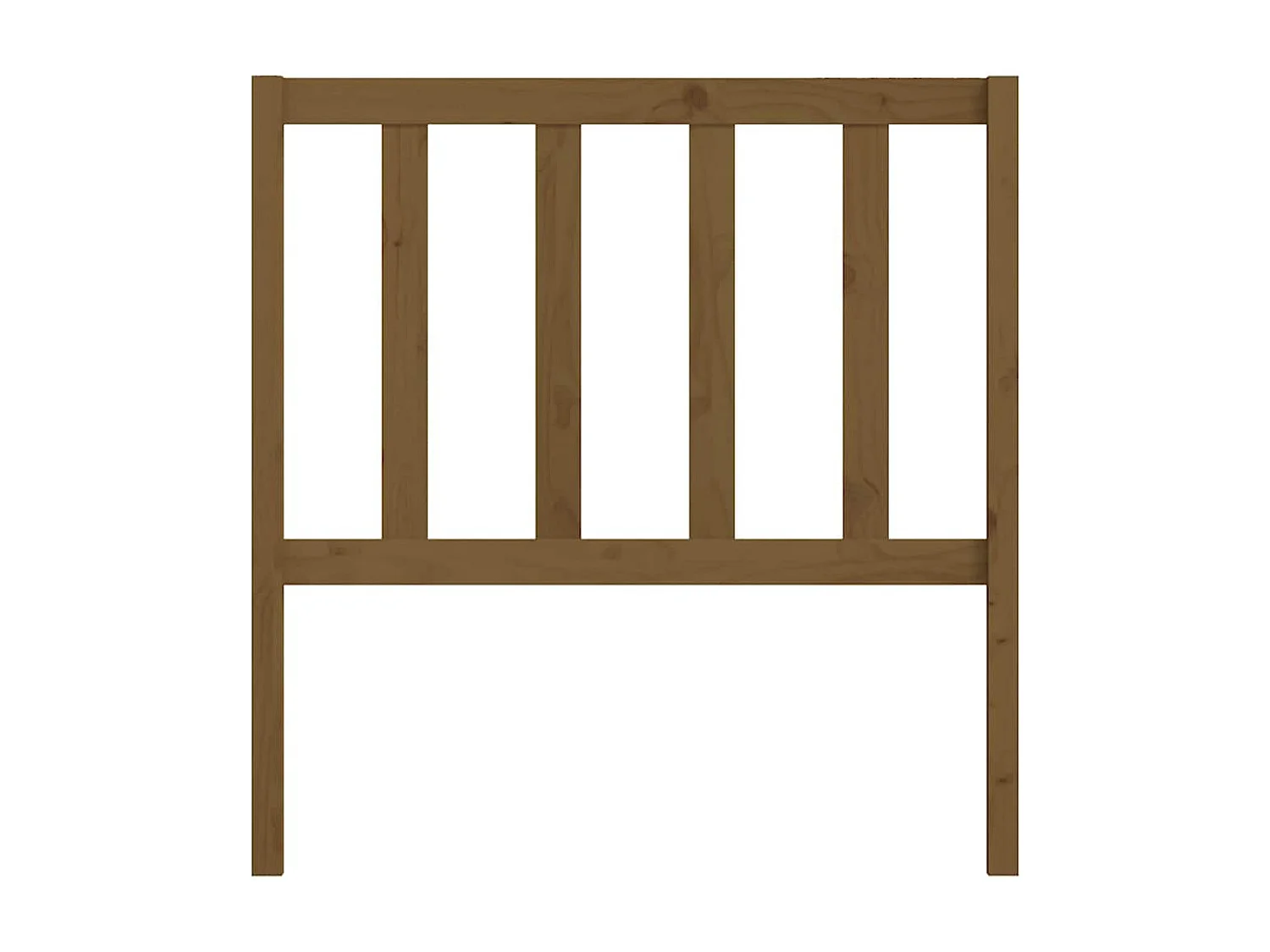 Tête de lit Marron miel 106x4x100 cm Bois massif de pin