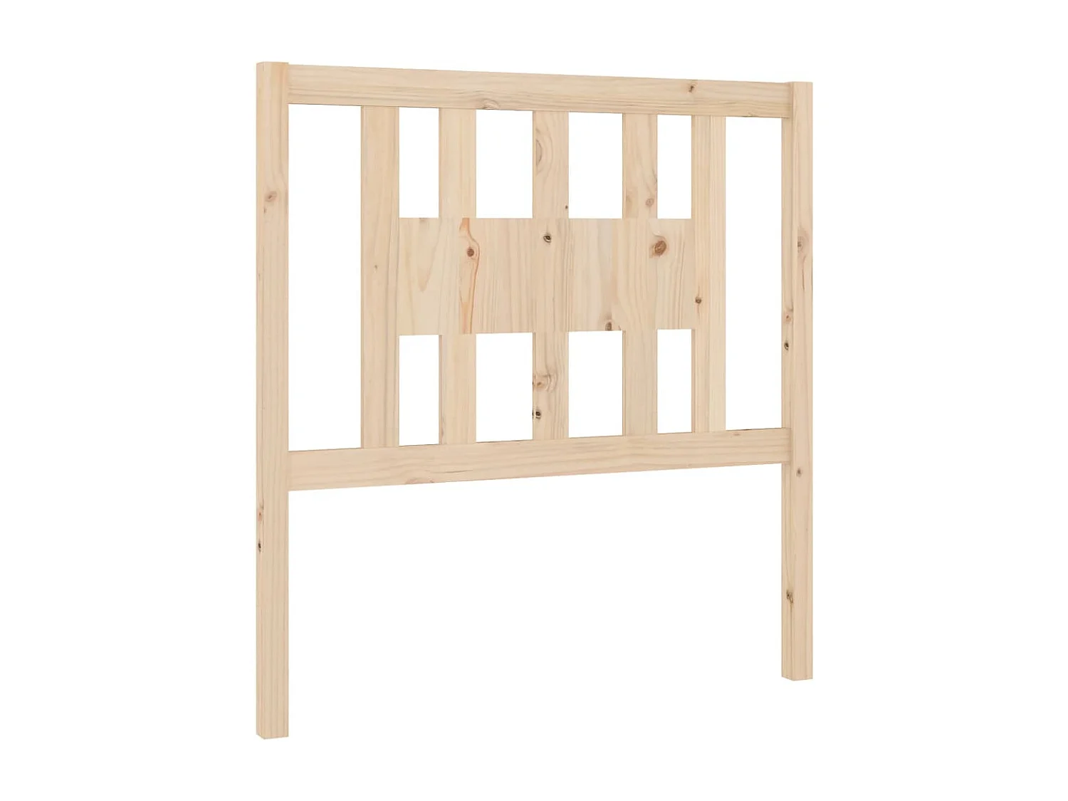 Testiera per Letto 106x4x100 cm in Legno Massello di Pino