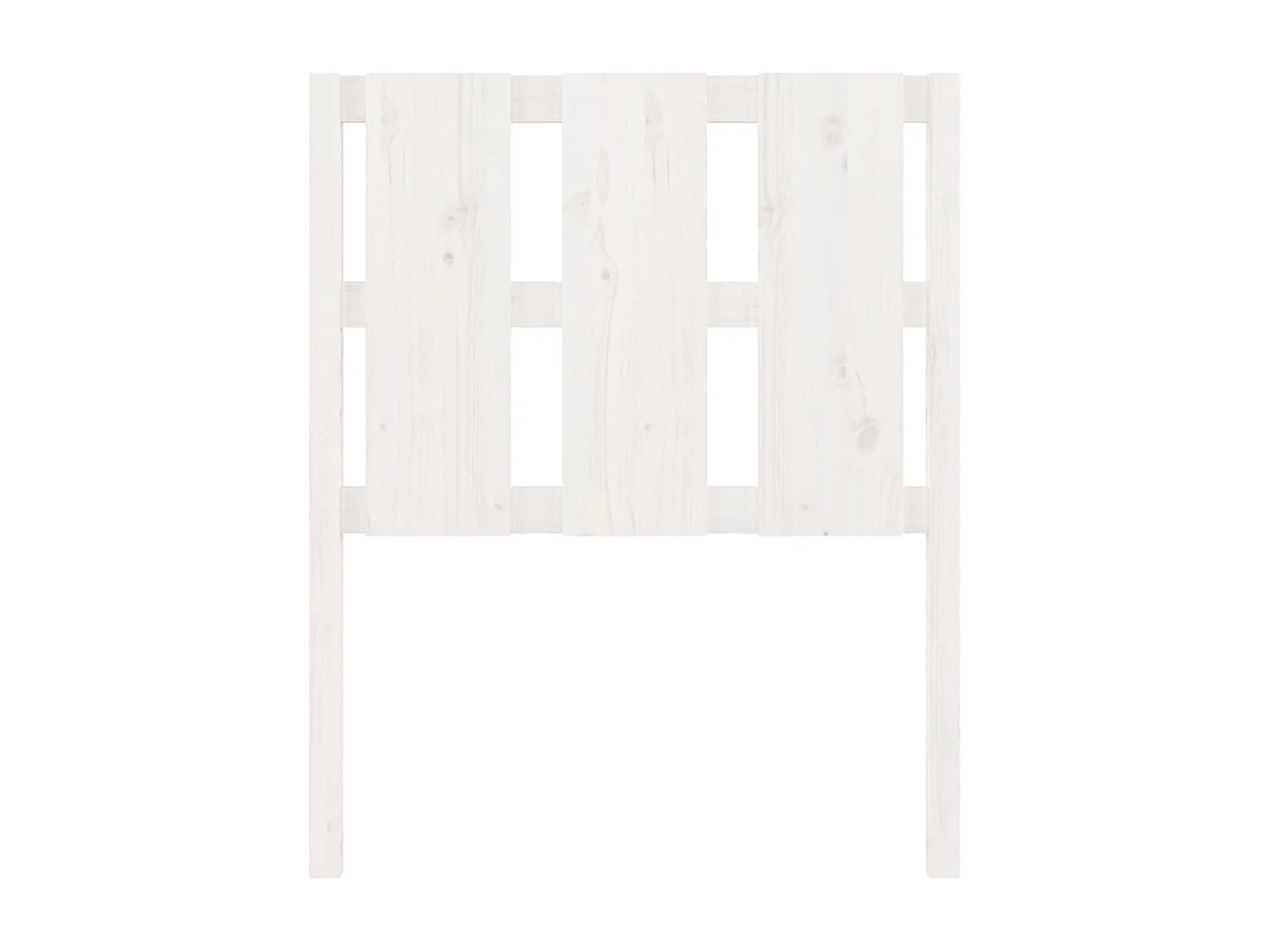 Tête de lit Blanc 80,5x4x100 cm Bois massif de pin