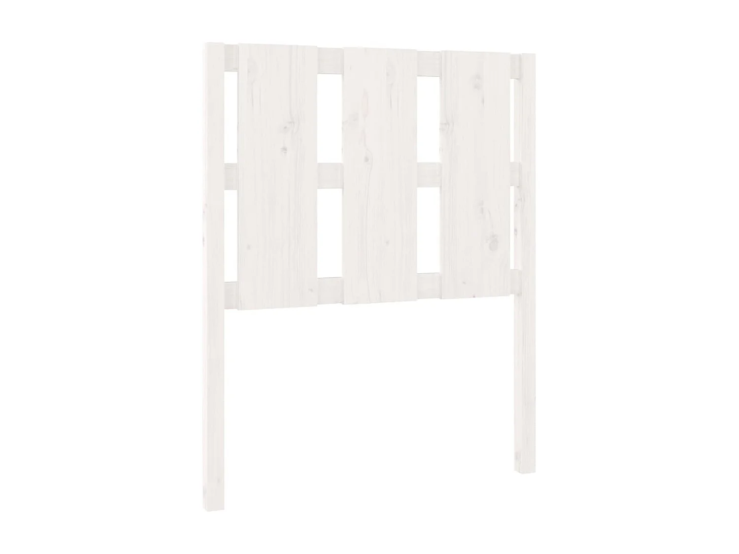 Cabeceira de cama 80,5x4x100 cm madeira de pinho maciça branco