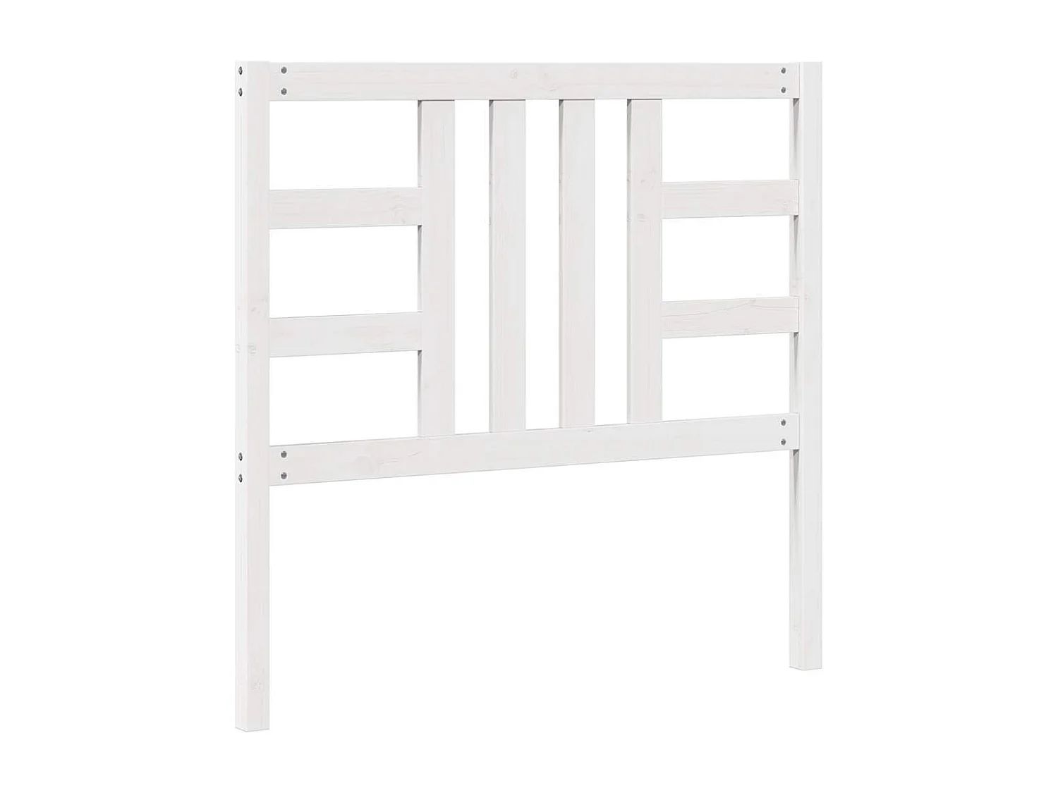 Kopfteil Weiß 106x4x100 cm Massivholz Kiefer