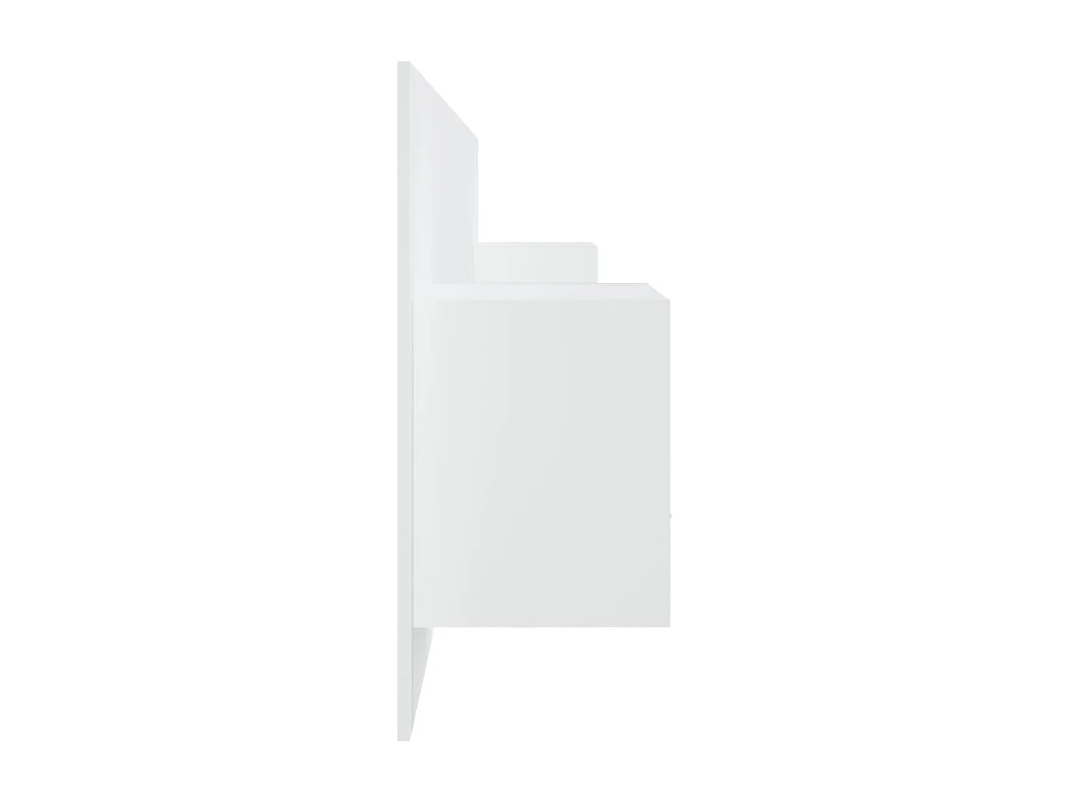 Tête de lit avec armoires Blanc Bois d'ingénierie