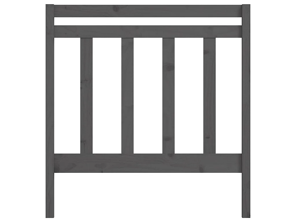 Tête de lit Gris 95x4x100 cm Bois massif de pin