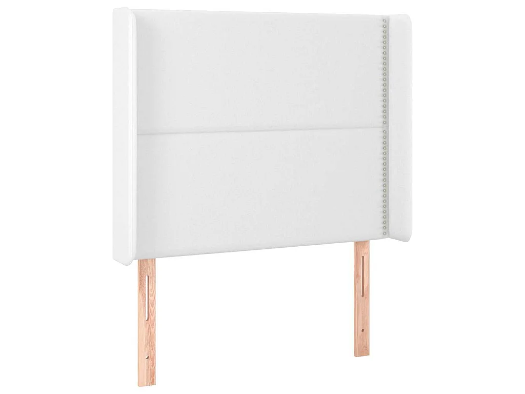 Tête de lit à LED Blanc 103x16x118/128 cm Similicuir