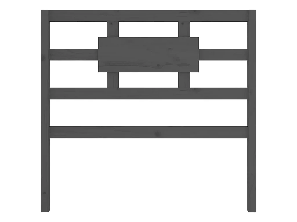 Tête de lit Gris 80,5x4x100 cm Bois massif de pin