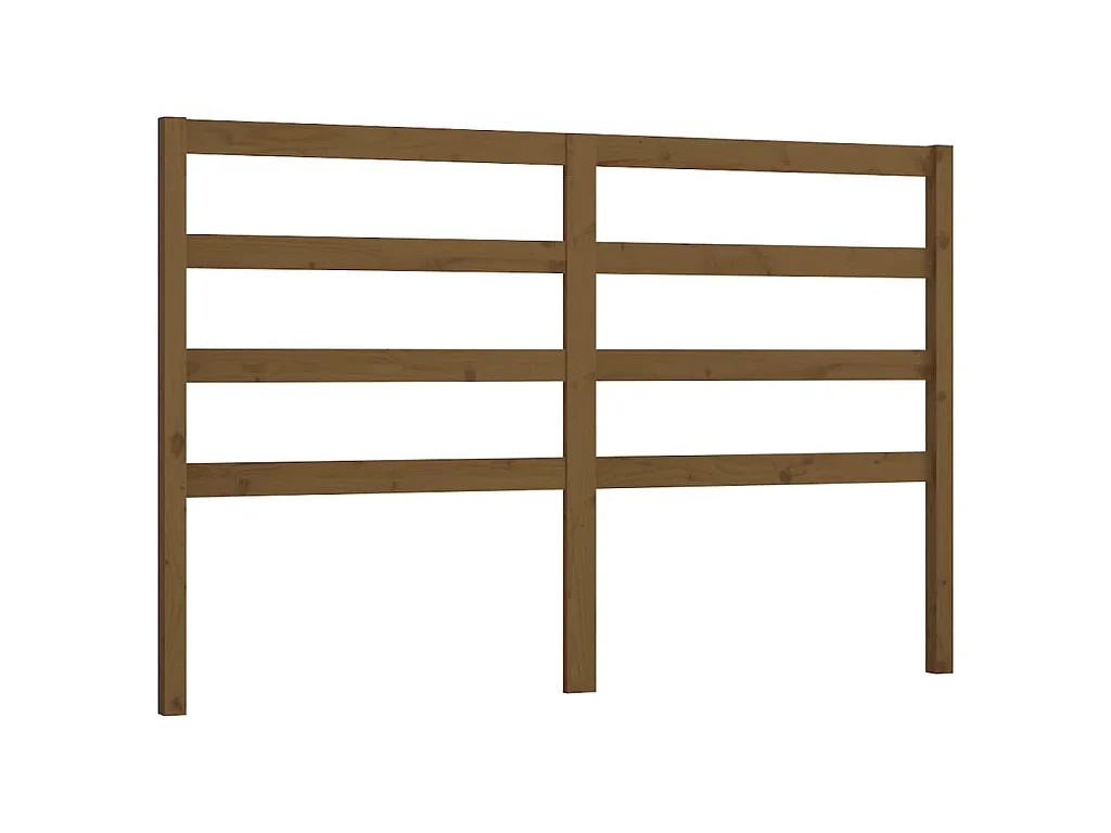 Hoofdbord 166x4x100 cm massief grenenhout honingbruin