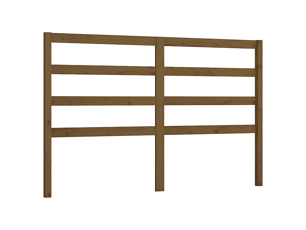 Tête de lit Marron miel 166x4x100 cm Bois massif de pin