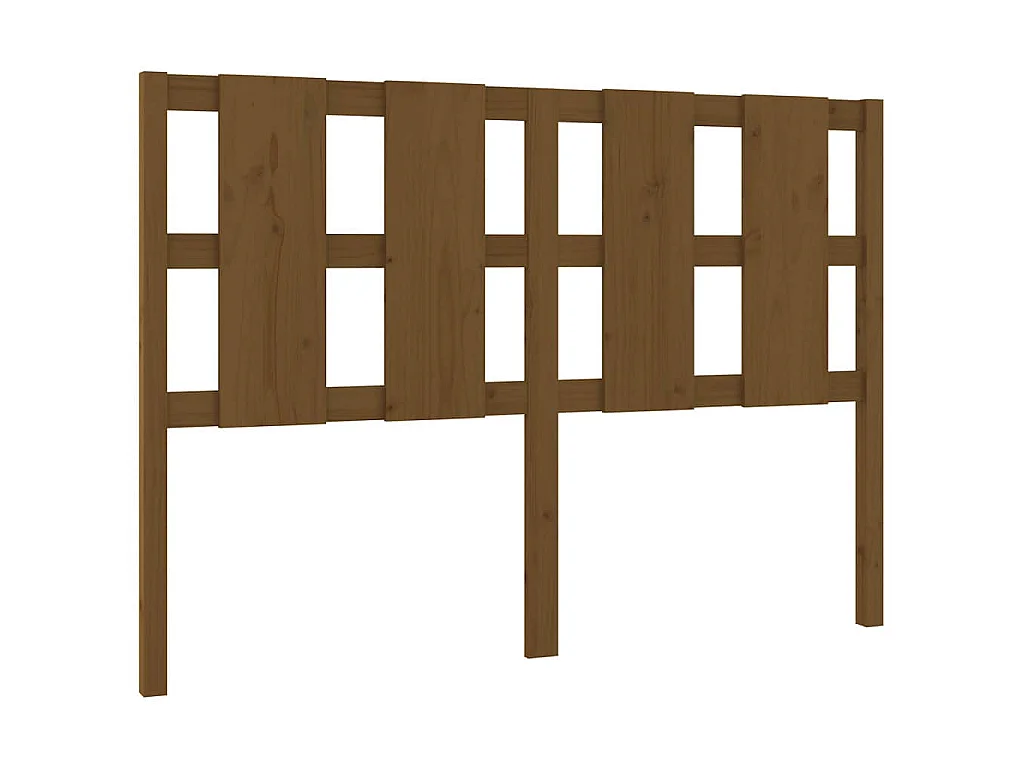 Tête de lit Marron miel 145,5x4x100 cm Bois massif de pin
