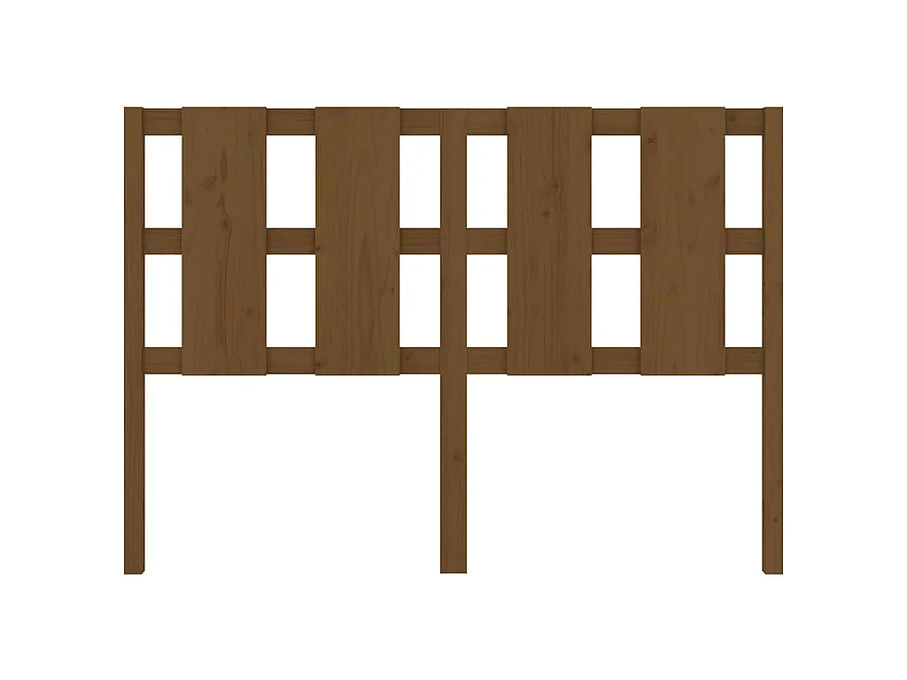 Tête de lit Marron miel 145,5x4x100 cm Bois massif de pin