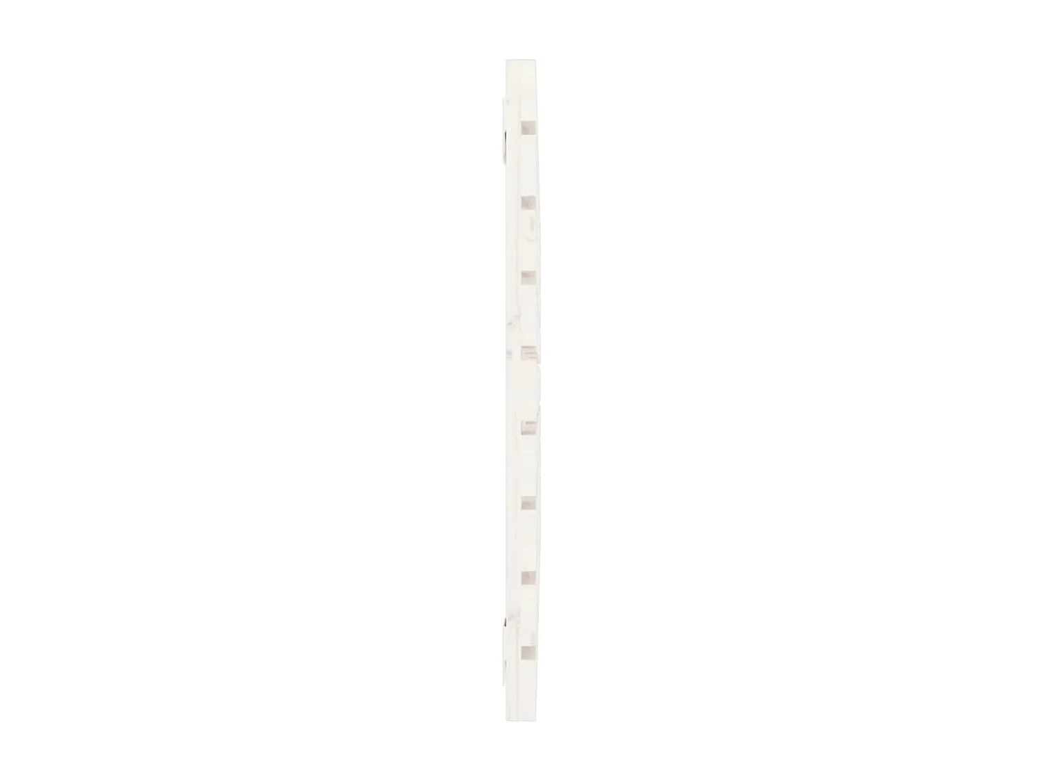 Testiera da Parete Bianca 81x3x63 cm in Legno Massello di Pino