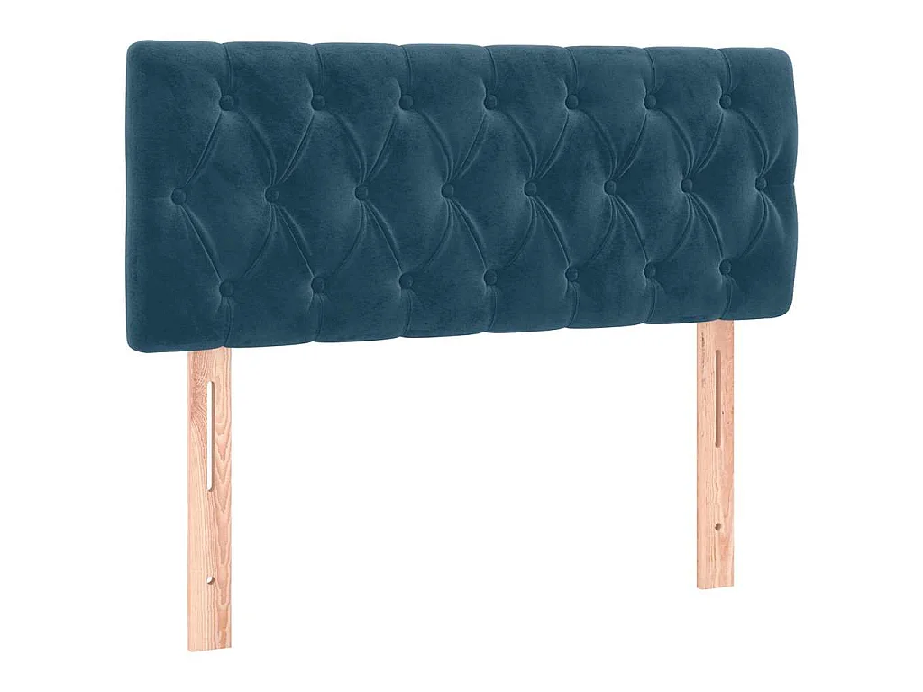 Tête de lit à LED Bleu foncé 90x7x78/88 cm Velours