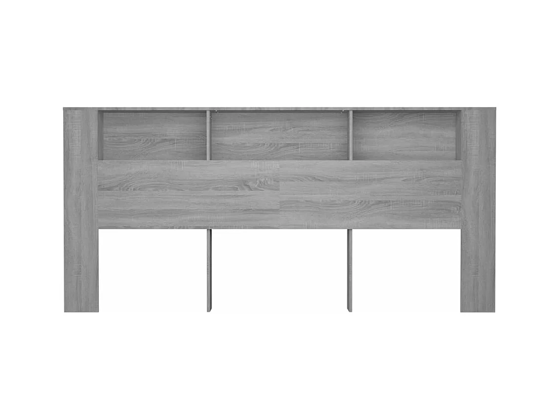 Mueble cabecero color gris Sonoma 220x18,5x104,5 cm