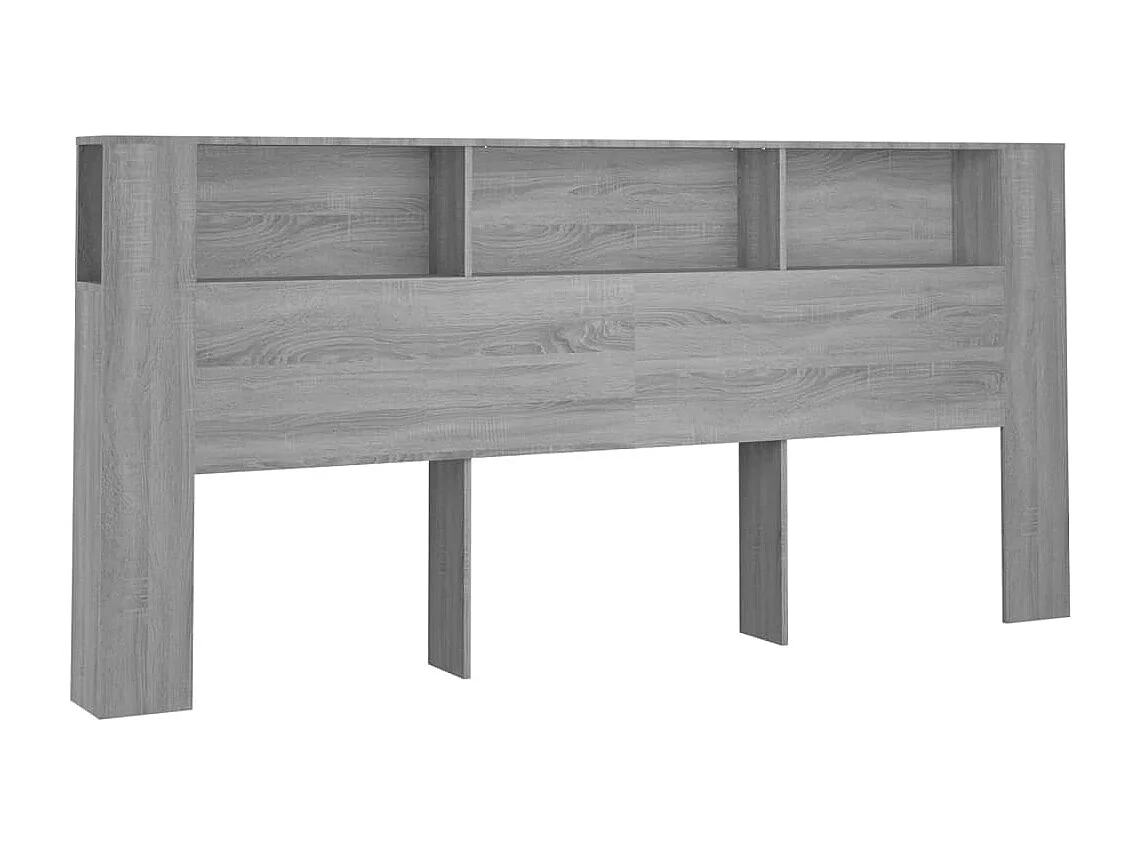 Armoire de tête de lit Sonoma gris 220x18,5x104,5 cm