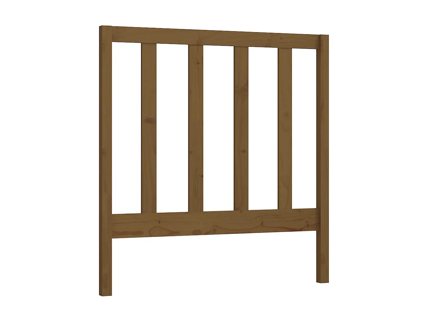 Tête de lit Marron miel 106x4x100 cm Bois massif de pin