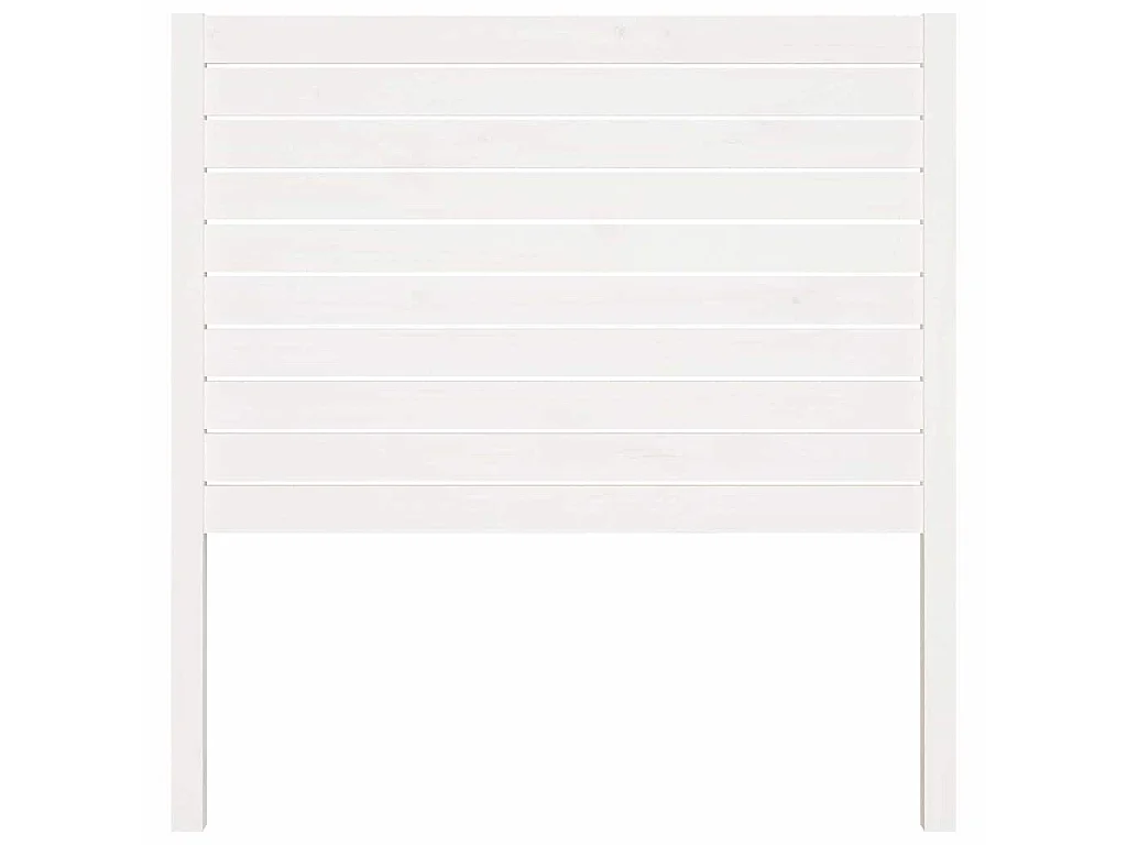 Tête de lit Blanc 96x4x100 cm Bois massif de pin