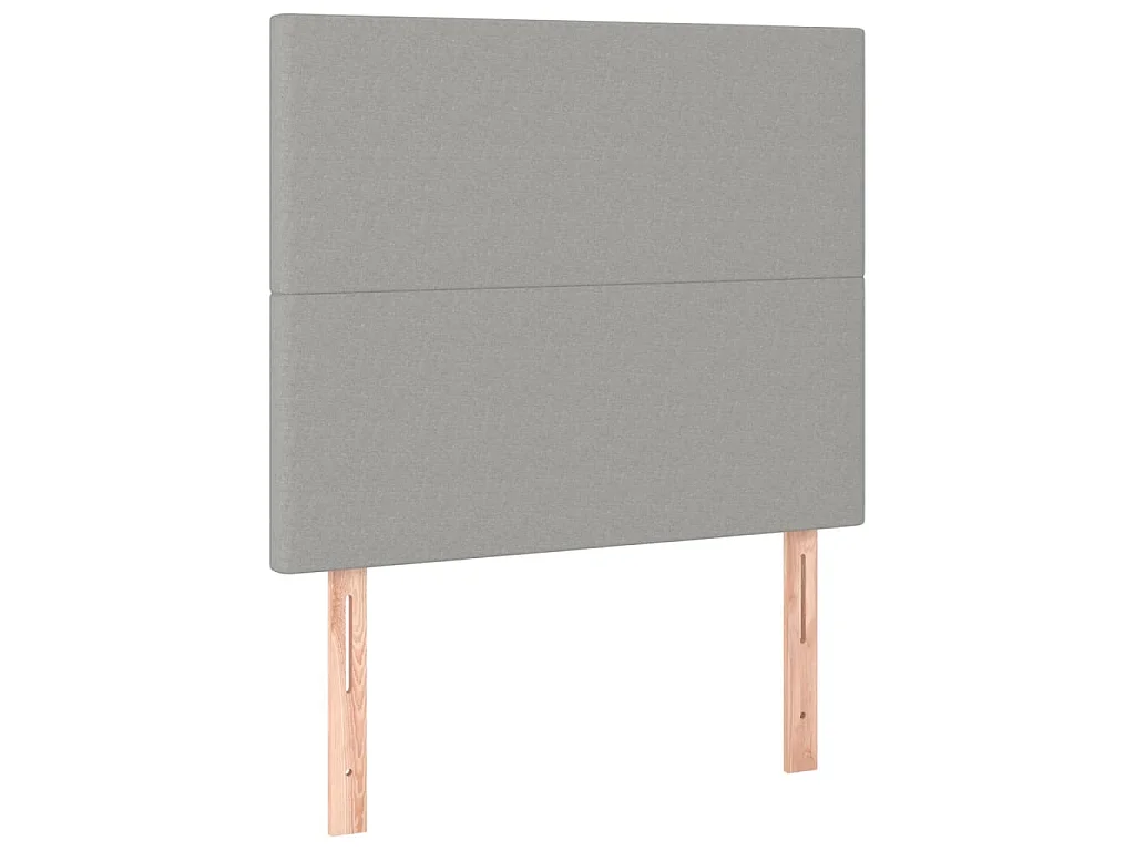 Tête de lit Gris clair 90x5x118/128 cm Tissu