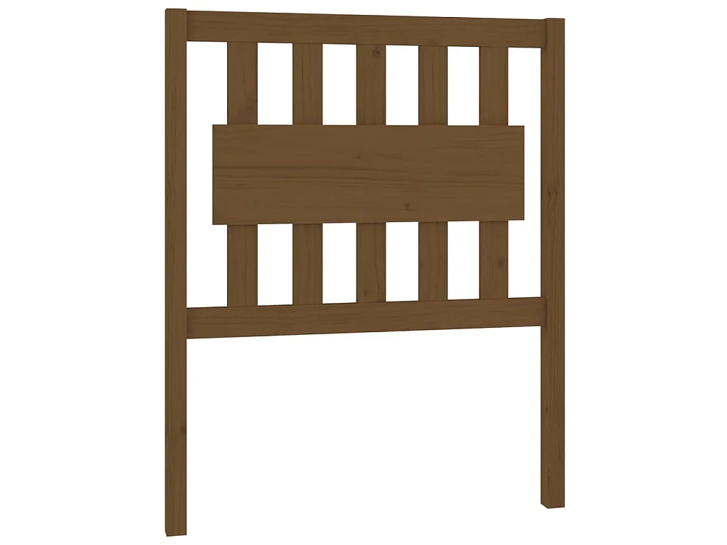 Testiera per Letto ambra 80,5x4x100cm in Legno Massello di Pino