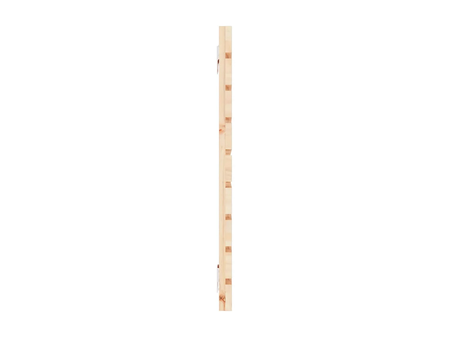 Cabecero de cama de pared madera maciza de pino 156x3x63 cm