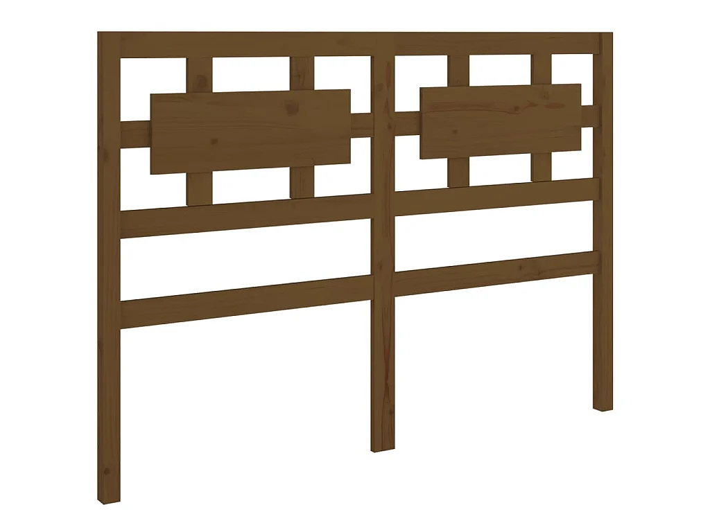 Tête de lit Marron miel 125,5x4x100 cm Bois massif de pin