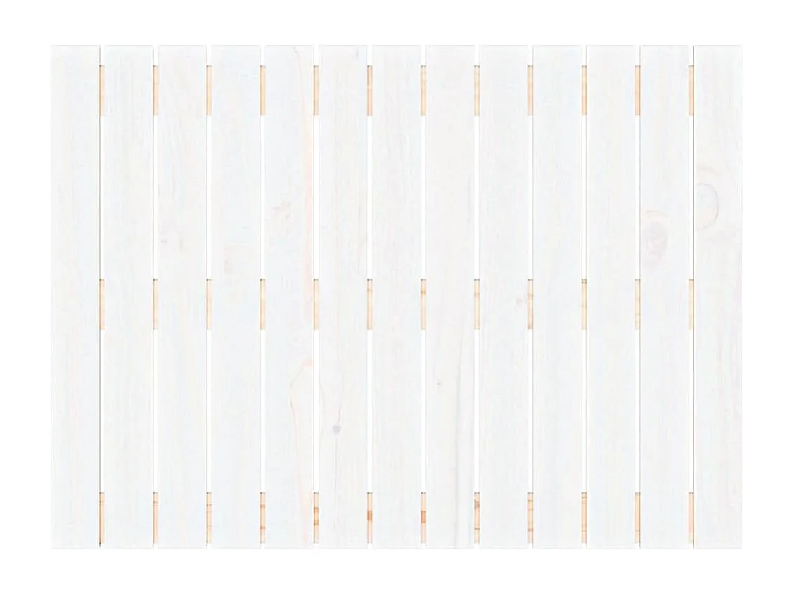 Wandhoofdbord 82,5x3x60 cm massief grenenhout wit