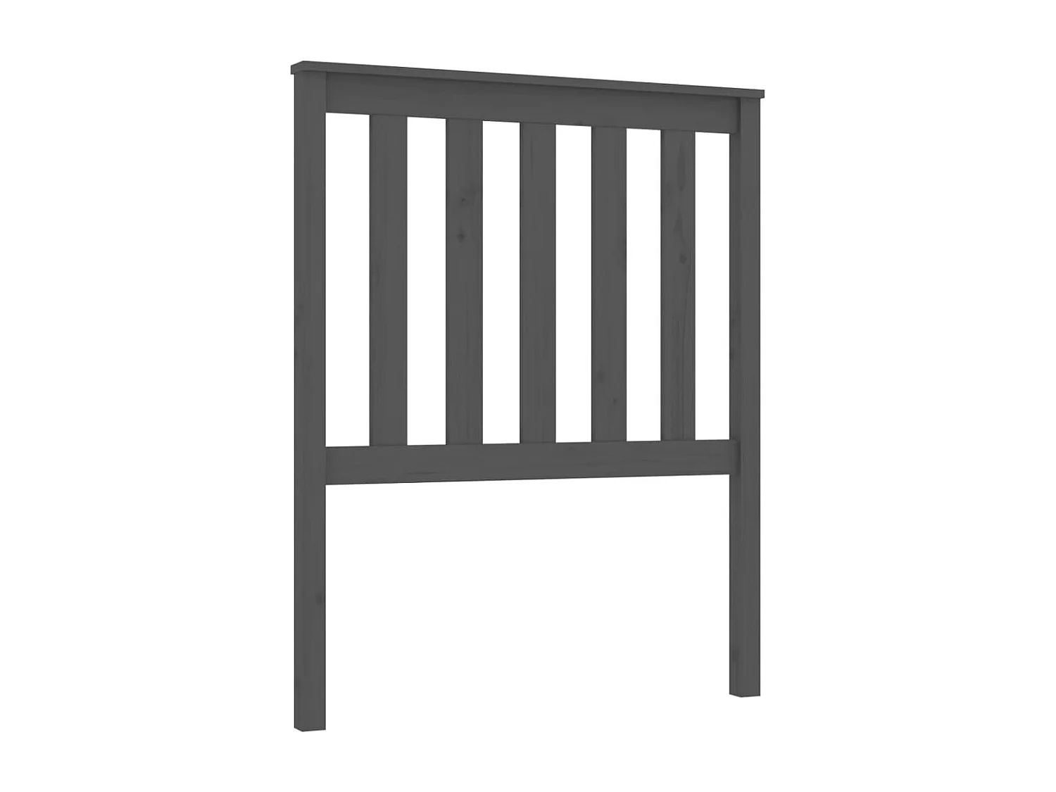 Hoofdbord 81x6x101 cm massief grenenhout grijs