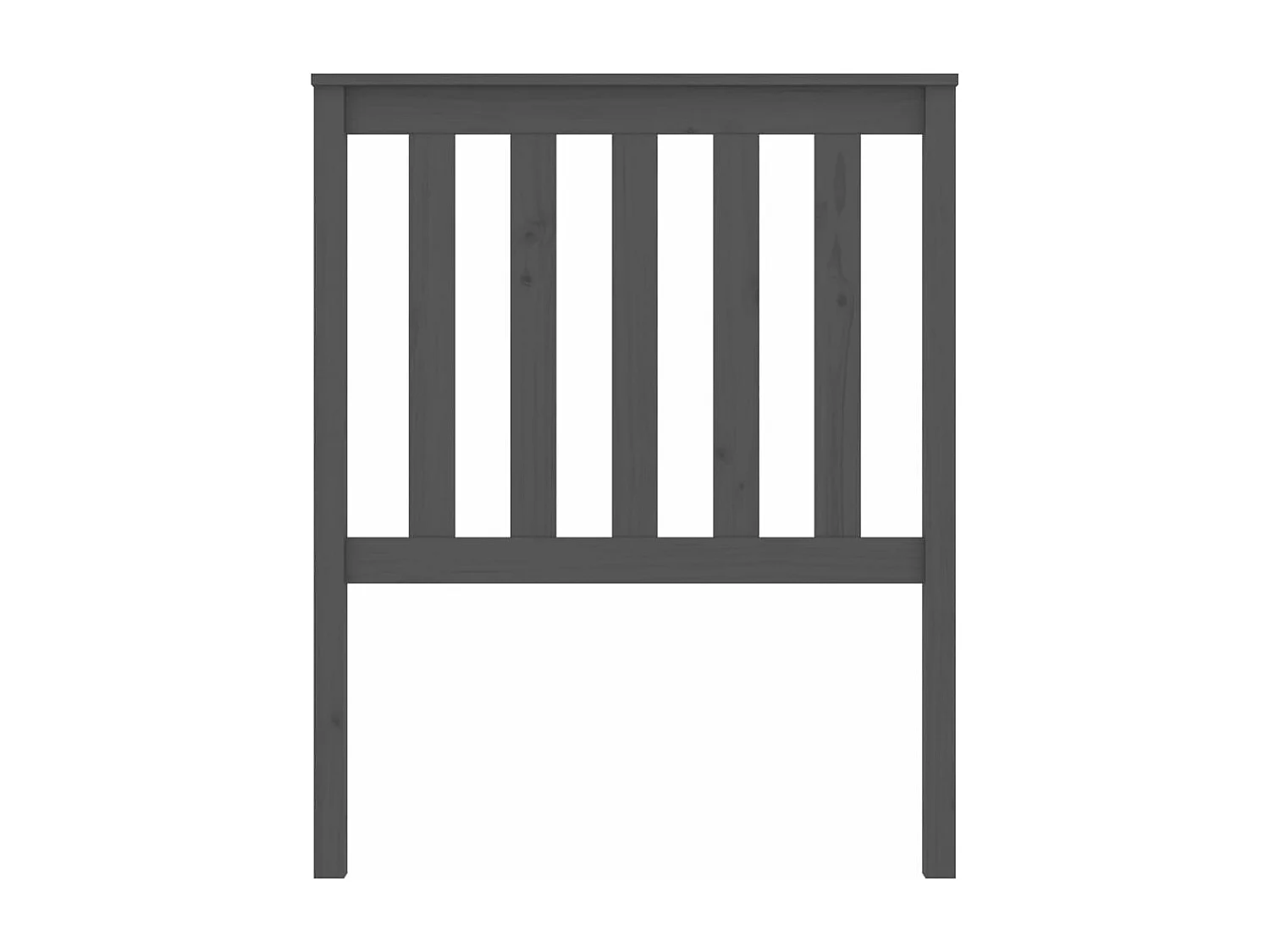 Cabeceira de cama 81x6x101 cm pinho maciço cinzento