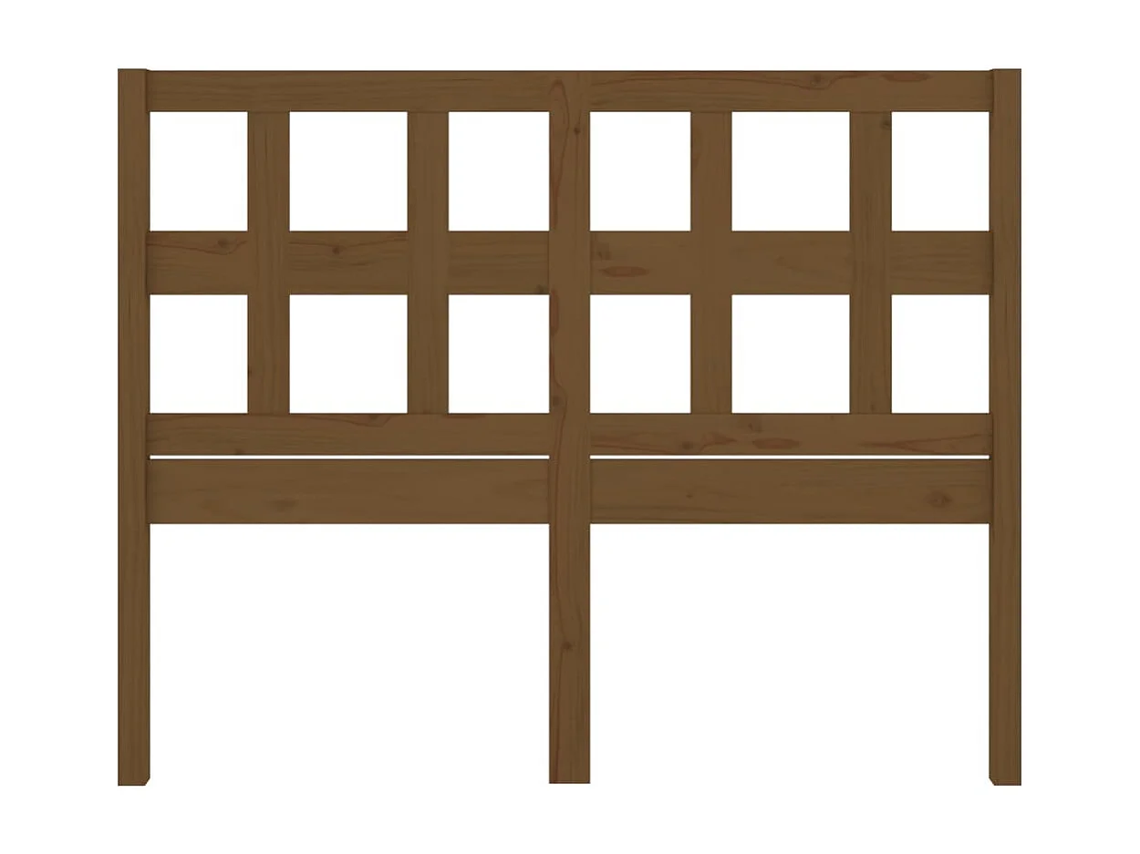 Hoofdbord 185,5x4x100 cm massief grenenhout honingbruin