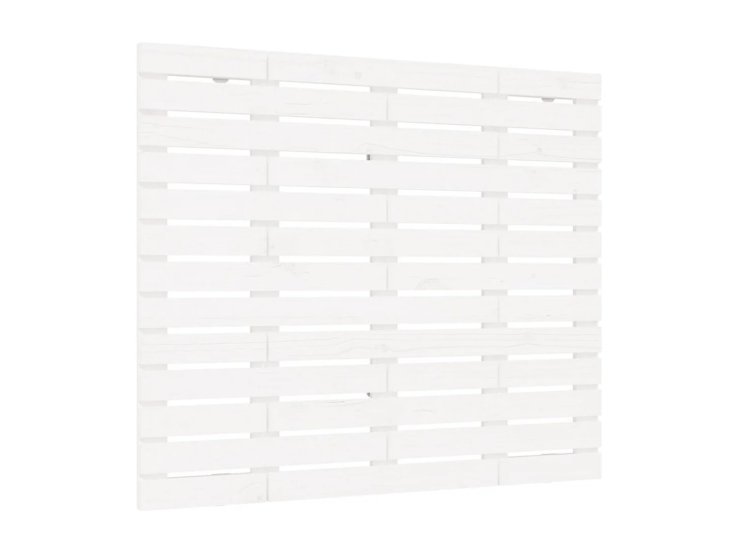 Tête de lit murale Blanc 126x3x91,5 cm Bois massif de pin