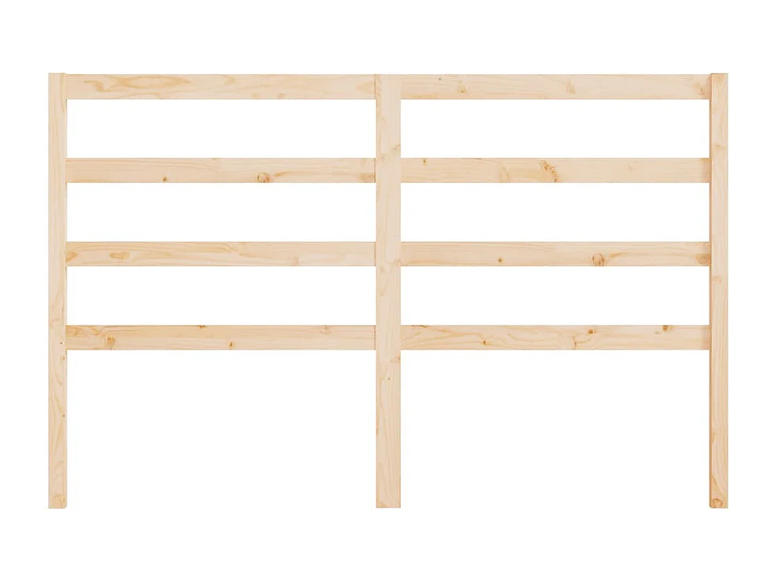 Testiera per Letto 141x4x100 cm in Legno Massello di Pino