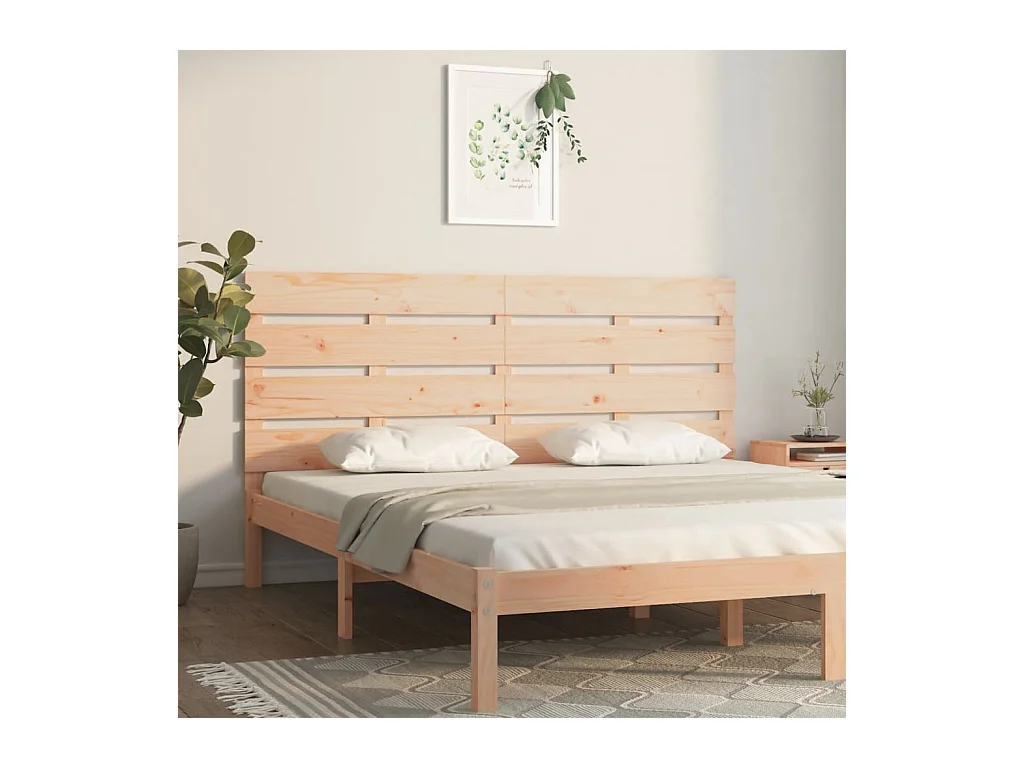 Tête de lit 160x3x80 cm Bois massif de pin